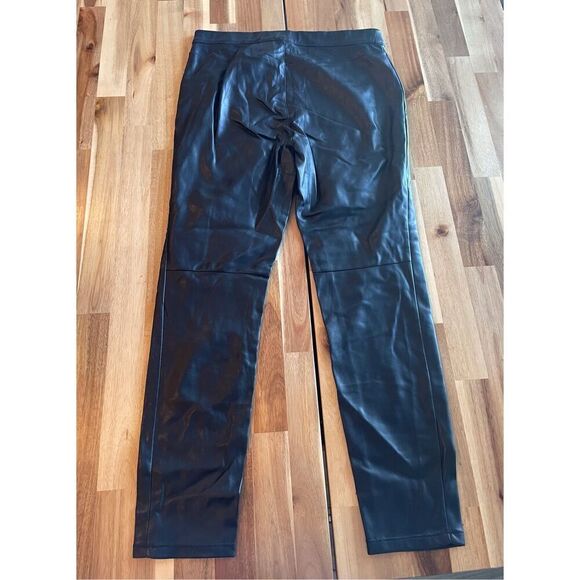 Free People Midnight Vegan Leather Pull On Pants - Picture 3 of 5